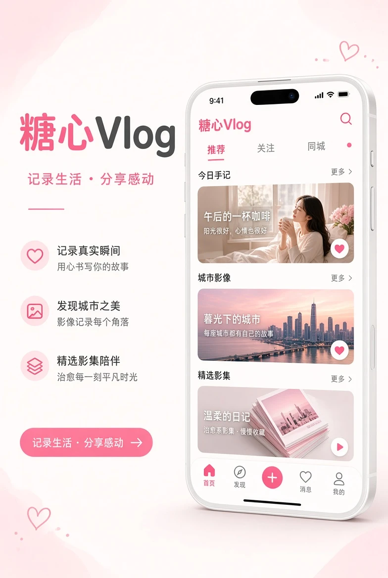 糖心Vlog APP：把便笺与影集带到移动端
